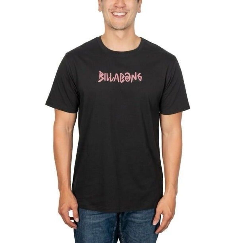 NWT Billabong Men's Graphic T-Shirt Black 100% Cotton- Size Medium